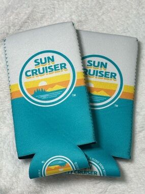 ☀️ NEW Sun Cruiser Iced Tea Vodka Exclusive Can Coozies (Set of 2) ☀️